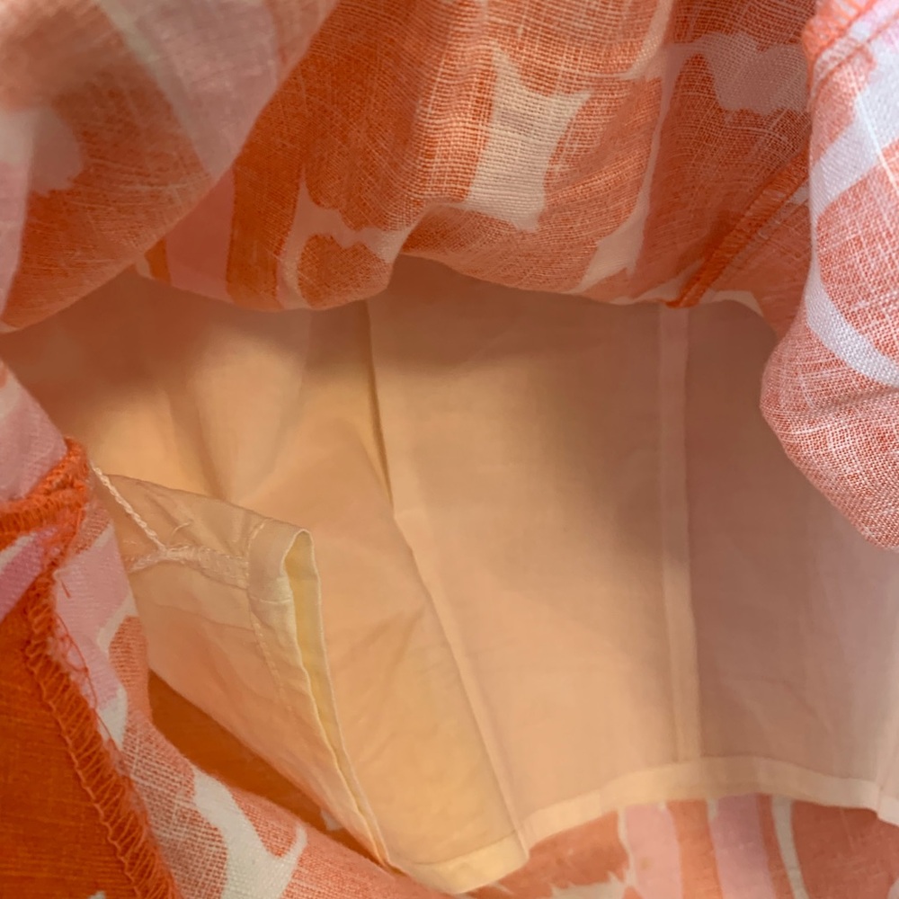 Lilly Pulitzer Pink Coral Sleeveless Mini Dress Giraffe Animal Print‎ Linen Sz 6 - Picture 10 of 15